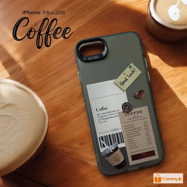iPhone 7/ 8/ SE2/ SE3 Back Cover- Fashion Aesthetic Coffee Case For Girls Cute Design Case - Image 4