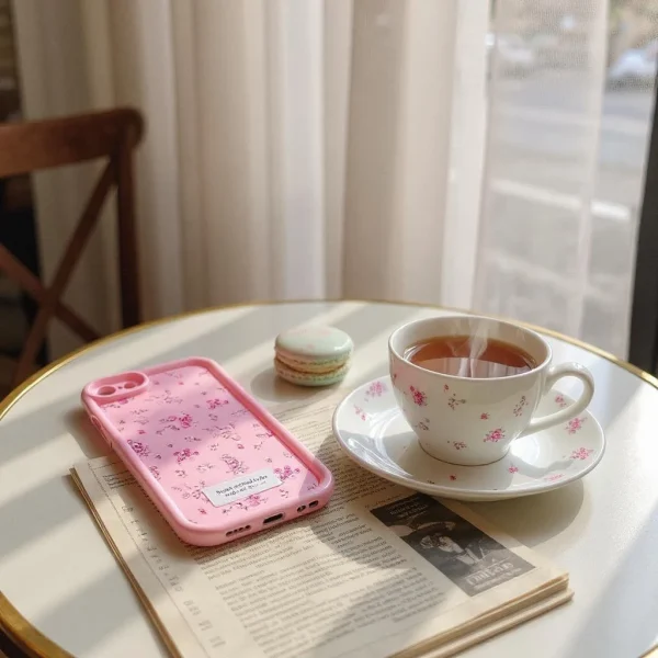 iPhone 7/ 8/ SE2/ SE3 Back Cover- Fashion Aesthetic Rose Floral Case For Girls Flower Cute Design Pink Silicone Phone Case - Image 3