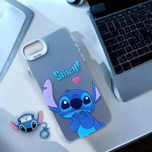 iPhone 7/ 8/ SE2/ SE3 Back Cover- Disney Stitch Big eye Cute Case For Girls Cartoon White Design Cute Case