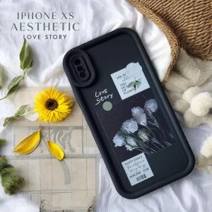 Love Story Floral Case For iPhone X/ Xs
