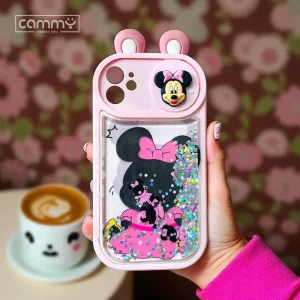 Stylish Minnie Mouse Glitter Cute Case For iPhone 15 14 13 12 11 Pro Max 7 8 Plus Back Cover