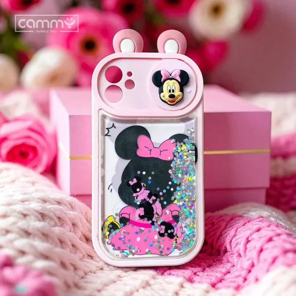 Stylish Minnie Mouse Glitter Cute Case For iPhone 15 14 13 12 11 Pro Max 7 8 Plus Back Cover - Image 3