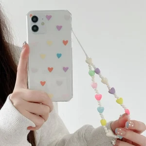 Fashionable Phone Charm Key Chain For iPhone Samsung Redmi Huawei All Phone Models