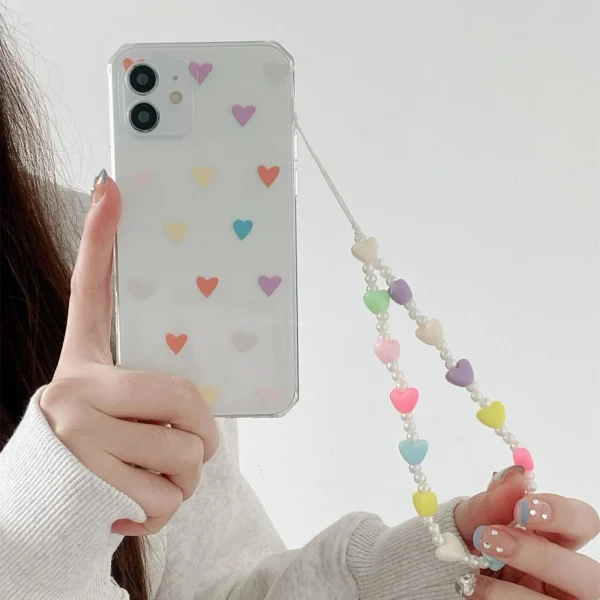 Fashionable Phone Charm Key Chain For iPhone Samsung Redmi Huawei All Phone Models