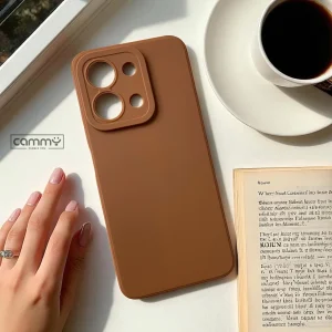 Soft Silicone Case For Redmi 15C Back Cover - Brown