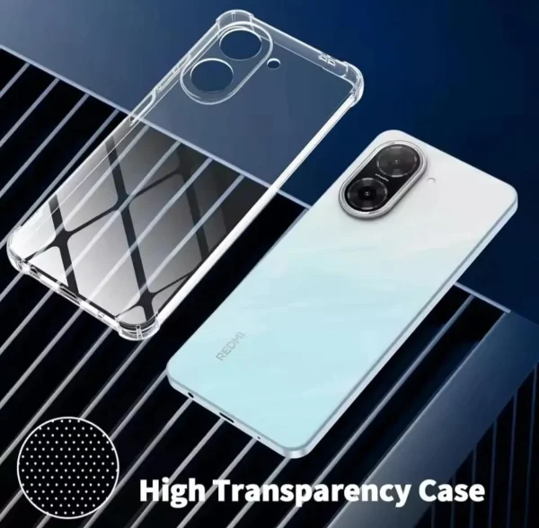 Redmi A5 Back Cover - Transparent Shockproof Protective Clear Case - Image 4