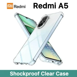 Redmi A5 Back Cover - Transparent Shockproof Protective Clear Case
