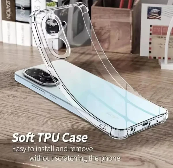 Redmi A5 Back Cover - Transparent Shockproof Protective Clear Case - Image 3