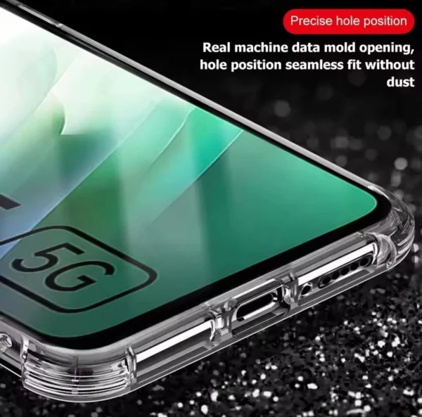 Redmi 15 Back Cover - Transparent Shockproof Protective Clear Case - Image 3