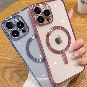 Luxury Magsafe Case For iPhone 17 16 15 14 13 12 11 Pro Max SE2 7 8 Back Cover