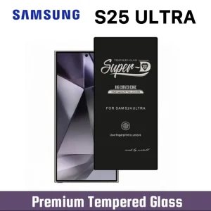 Samsung S25 Ultra Tempered Glass - Super D Premium Full Glue Screen Protector