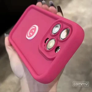 Smile Silicone Case For iPhone 16 15 14 13 12 11 Pro Max Mini X Xs SE2 7 8 Plus Back Cover - Cute Wavy Edition For Girls