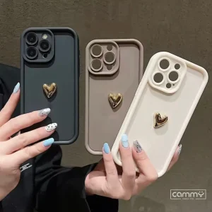 Golden Heart Silicone Case